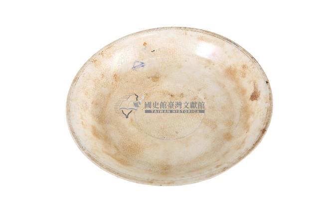 府徽章款白地瓷盤藏品圖，第1張