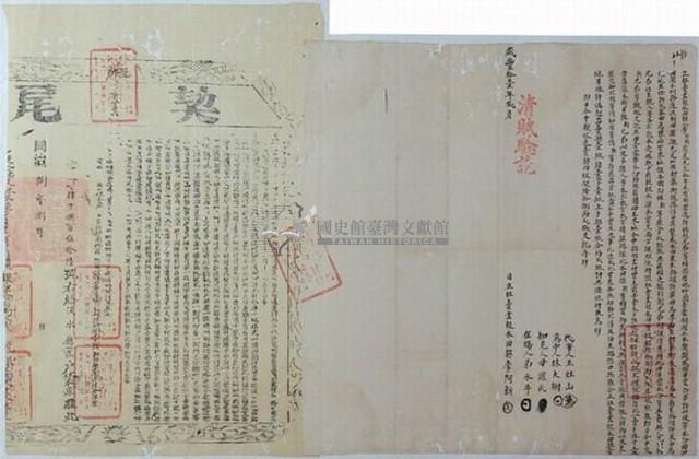 咸豐十一年李阿新立杜賣盡根水田契藏品圖，第1張