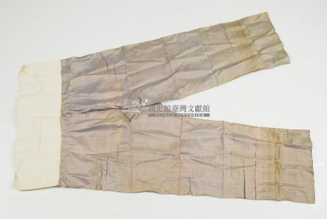 灰褐色素面長褲藏品圖，第1張