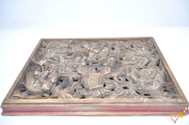 七仙女祝壽木雕藏品圖，第1張