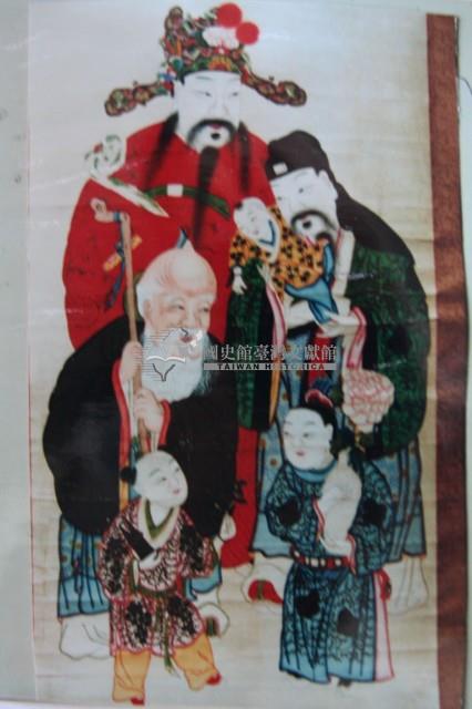 福祿壽三仙民俗畫藏品圖，第1張