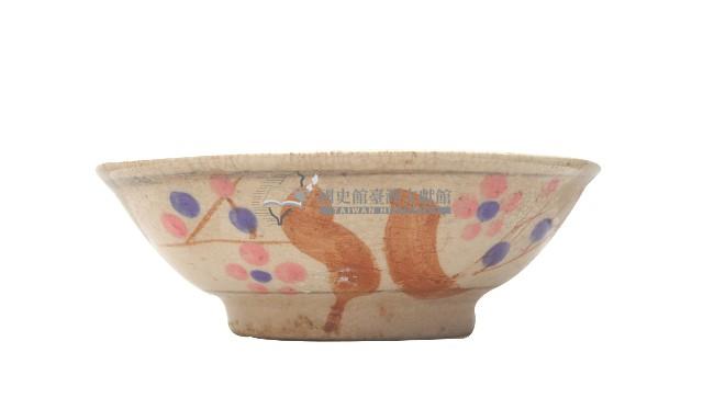 青花彩繪櫻花紋碗藏品圖，第1張