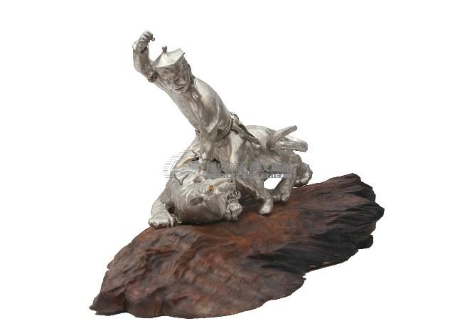 十二生肖人物故事組之虎錫雕12-3藏品圖，第1張