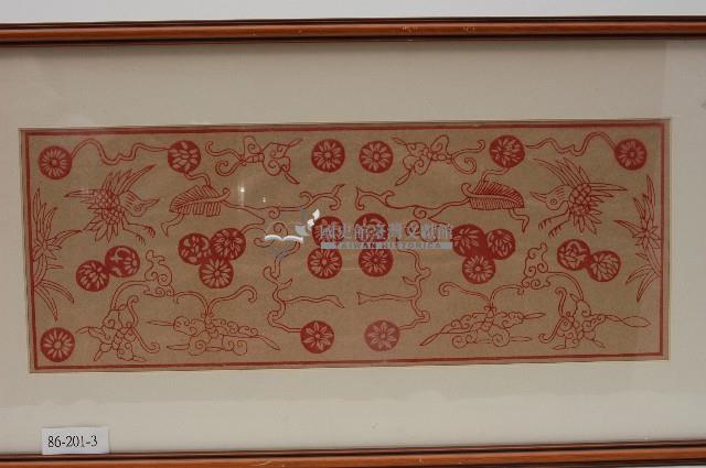 花鳥彩紙有框版畫藏品圖，第1張