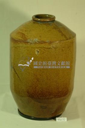 帶款紅棕釉窄口直壁式陶甕藏品圖，第1張