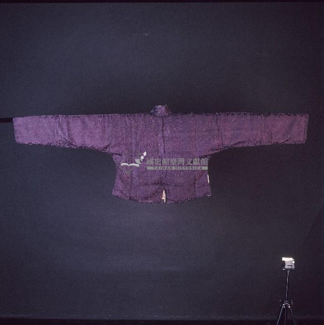 臺灣漢人族群男性黑色提花對襟衫藏品圖，第1張