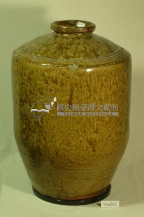 黃褐釉窄口直壁式陶甕藏品圖，第1張