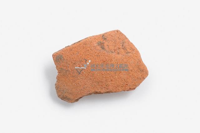 紅褐色夾砂素面陶器腹部殘片藏品圖，第1張