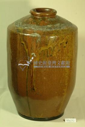 紅棕釉窄口直壁式陶甕藏品圖，第1張