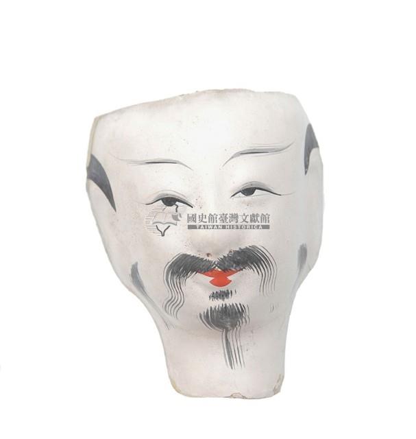 紙紮人臉孔紙糊面具藏品圖，第1張