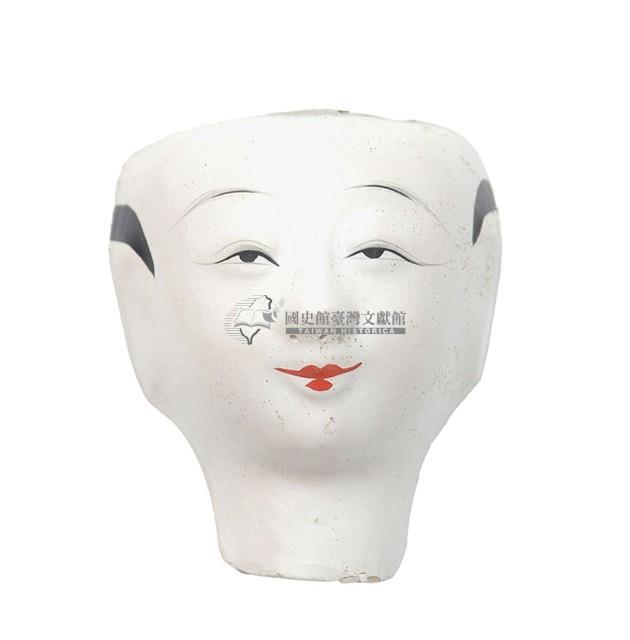 紙紮人臉孔紙糊面具藏品圖，第1張