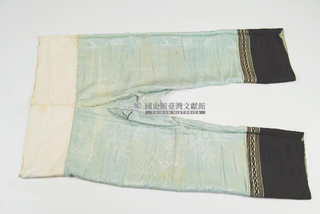 綠色線紋長褲藏品圖，第1張