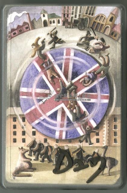 英國藝術插畫撲克牌藏品圖，第1張