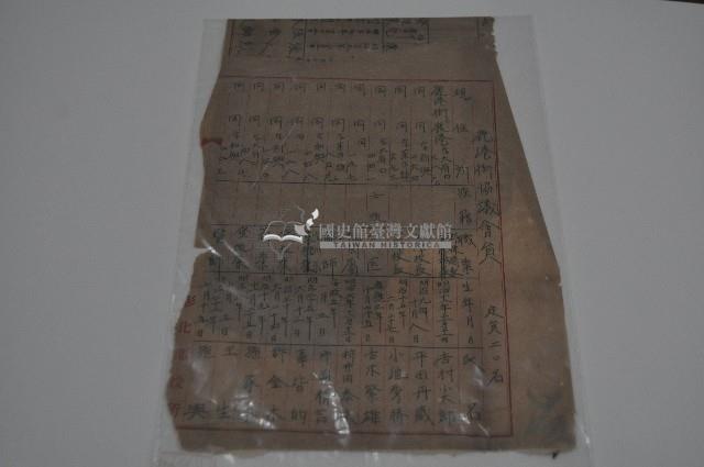 臺中州街庄巡視狀況記載資料藏品圖，第1張