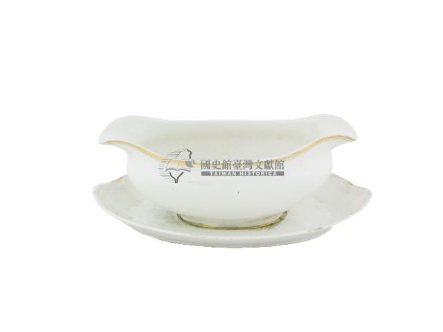 白瓷雙流凹型口湯碗．菱型盤藏品圖，第1張