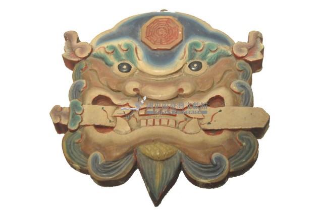 木製獸牌獸牌避邪物藏品圖，第1張