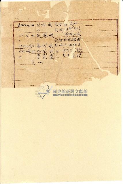 日治時期臺中州街庄巡視狀況記載資料殘片藏品圖，第1張