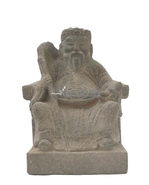 石雕土地公像藏品圖，第1張