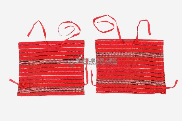 泰雅族紅色線紋女綁腿布藏品圖，第1張