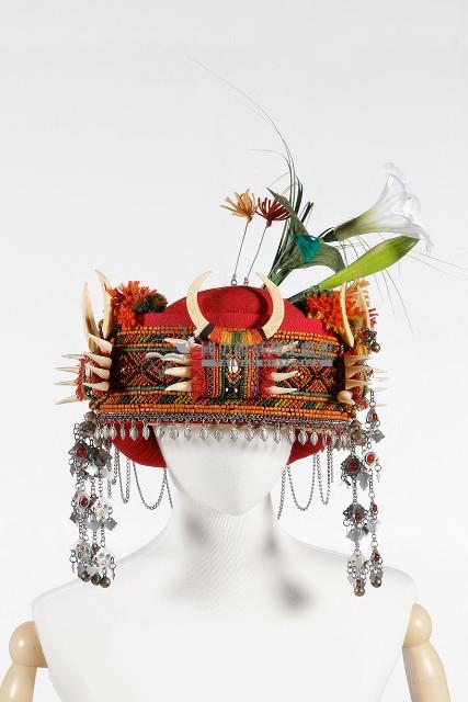 排灣族平民女頭冠藏品圖，第1張