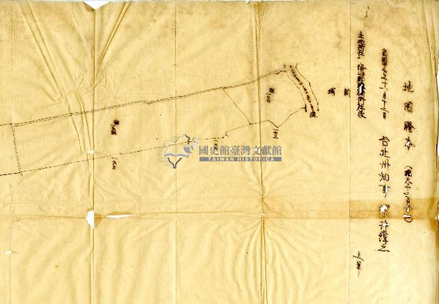 昭和十七年海山郡板橋街社後地圖謄本藏品圖，第1張