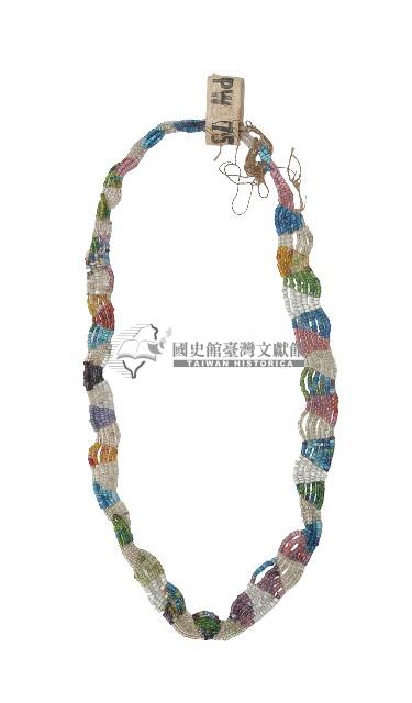 排灣族多彩串珠項鍊藏品圖，第1張