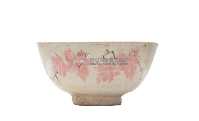 粉色葉紋碗藏品圖，第1張