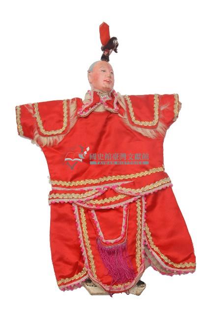 紅色布袋戲偶藏品圖，第1張