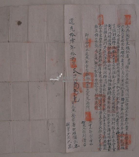 道光十四年巴難猫氏立典契字藏品圖，第1張