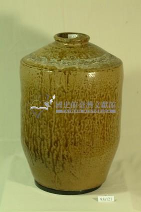 棕褐釉流釉窄口直壁式陶甕藏品圖，第1張