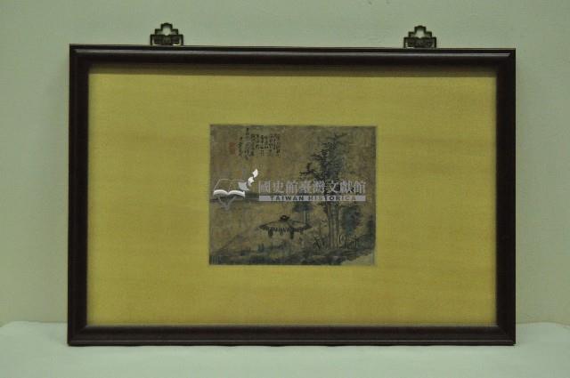 裱框山水畫藏品圖，第1張