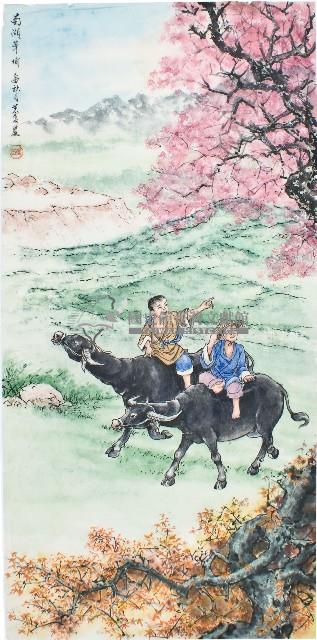 黃金田於乙酉年秋月創作之南湖草埔藏品圖，第1張