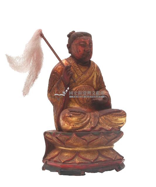木雕白鶴童子像藏品圖，第1張