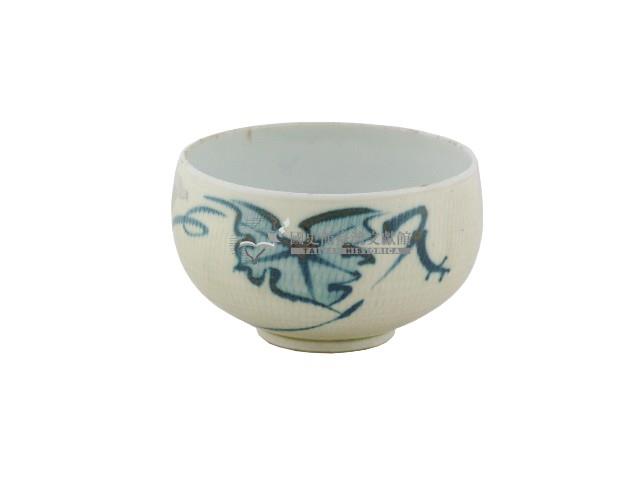 白地綠釉荷葉紋瓷杯藏品圖，第1張