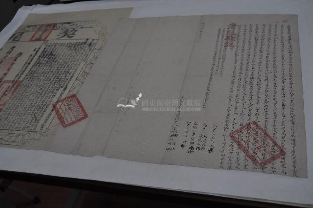 同治五年陳生等四人立杜賣盡根田園埔地契藏品圖，第1張