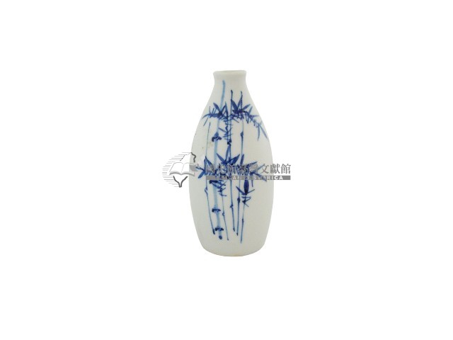 青花古仙款竹林紋窄口瓶藏品圖，第1張