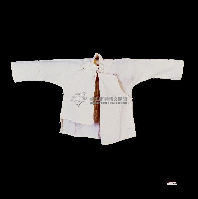 臺灣漢人族群女性白色立領大襟衫藏品圖，第1張