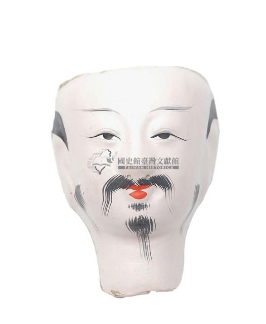 紙紮人臉孔紙糊面具藏品圖，第1張