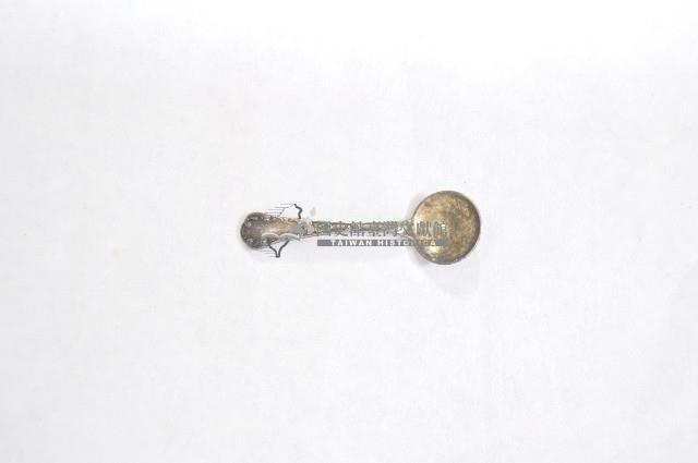 銀質府徽紋圓口小型湯匙藏品圖，第1張