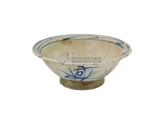 青花寫意花卉紋大碗藏品圖，第1張