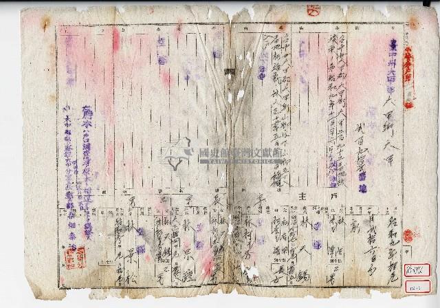 昭和十九年林天錫戶口調查簿謄本藏品圖，第1張