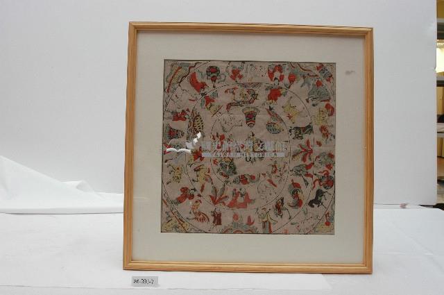 童玩葫蘆問有框版畫藏品圖，第1張