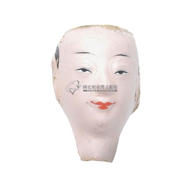 紙紮人臉孔紙糊面具藏品圖，第1張