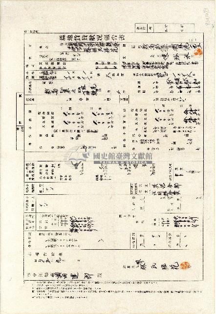昭和十五年廖林氏桂花等農地賃貸狀況報告書藏品圖，第1張