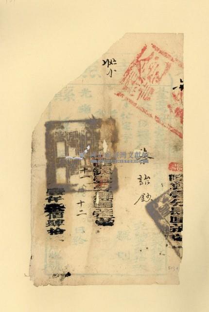 光緒二□年蔡詒鈔之執照藏品圖，第1張