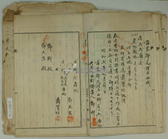 昭和三年郭水生賣渡證書藏品圖，第11張