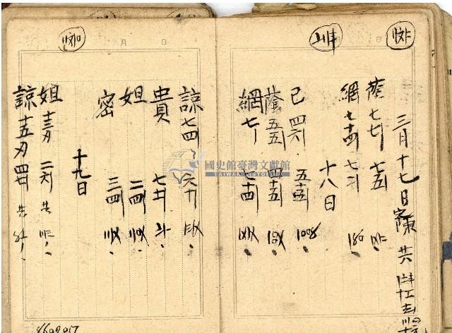日治時期帳簿藏品圖，第30張