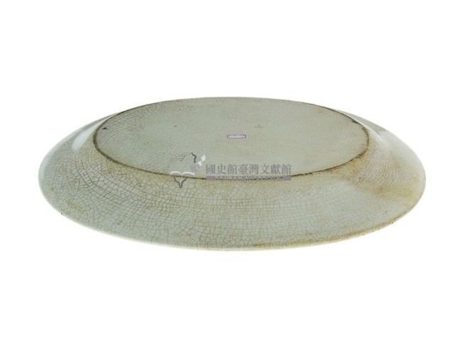 藍口白瓷橢圓形盤（多件）藏品圖，第10張