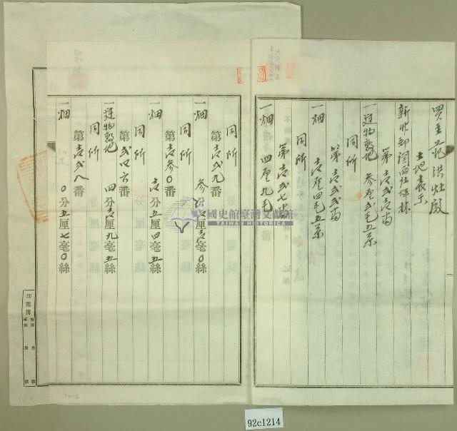 大正十三年范洪灶土地共有權賣卻移轉保證書2份、賣渡證書1份藏品圖，第10張