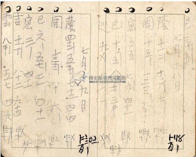 昭和十八年周天遊等帳簿藏品圖，第20張